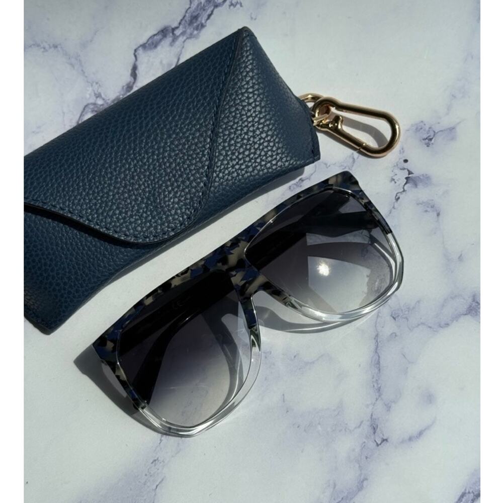 NEW Loewe LW40001F Filipa Sunglasses in Grey Blue Havana